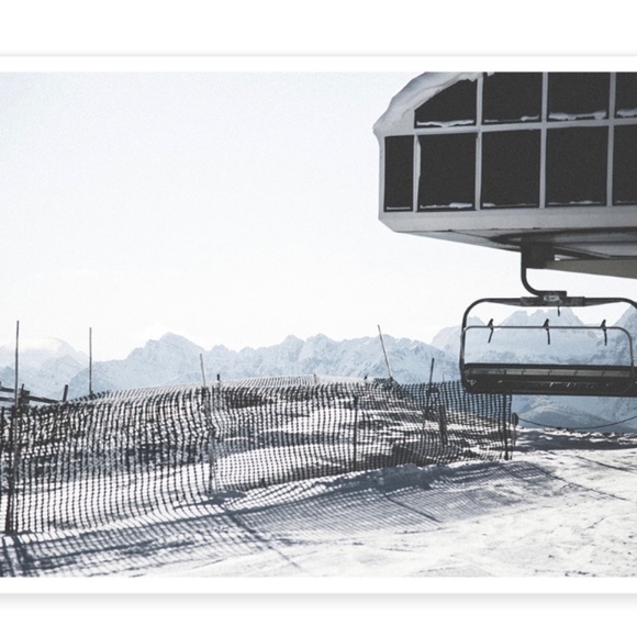 Ski Lift Photography Art Print - Picture 2 of 2